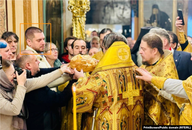 Gajiq në Kishën Ortodokse Serbe në Moskë, 27 janar 2026.