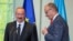 Канцлер Германии Фридрих Мерц и президент Азербайджана Ильхам Алиев на пресс-конференции в Ведомстве канцлера в Берлине, Германия, 21 июля 2026 года