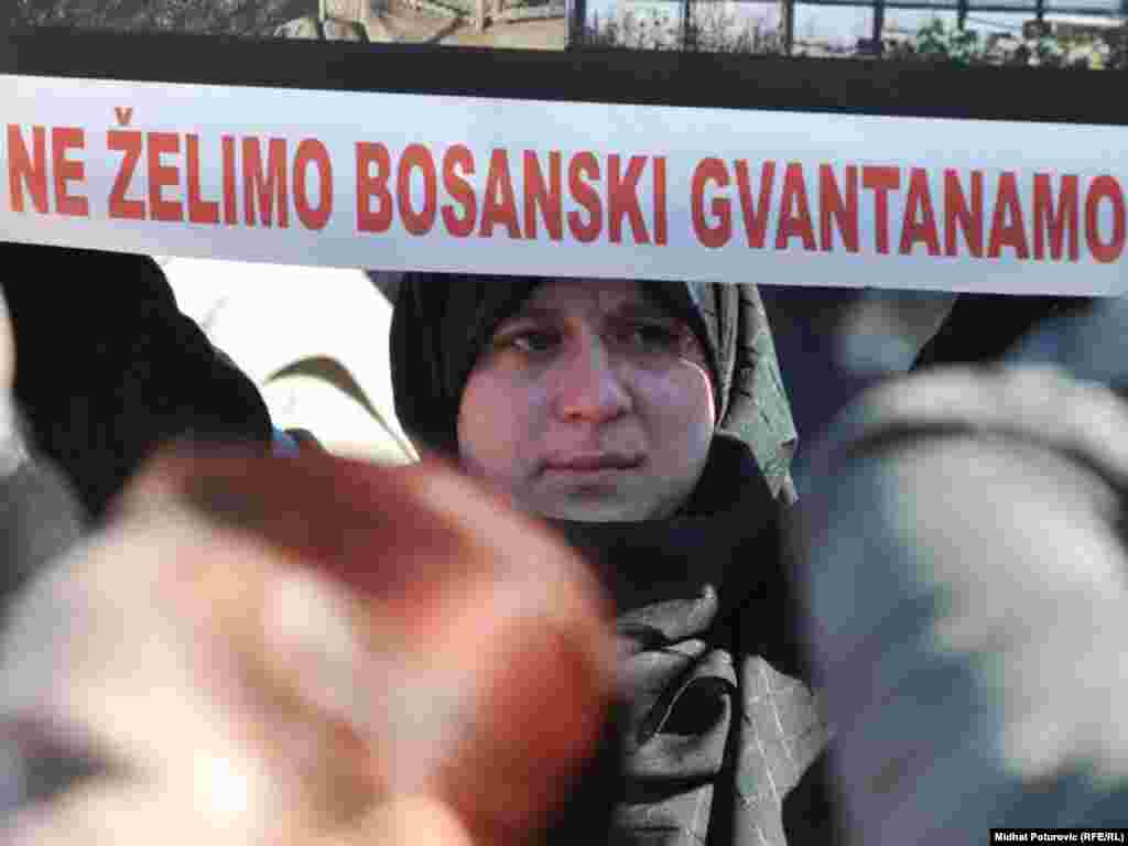 Protest zbog tretmana osoba afro-azijskog porijekla u Imigracionom centru, Sarajevo, 12. mart 2011