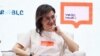 Armenia - Anna Hakobian, Prime Minister Nikol Pashinian's wife, meets citizens as part of her "Getting Educated Is Fashionable" campaign.