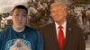 АКШдагы кыргызстандык жана АКШ лидери Дональд Трамп. Коллаж сүрөт.