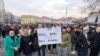 Tuzla, Bosnia Herzegovina, Student protests in Tuzla due to an increase in the price of transportation, january 2025