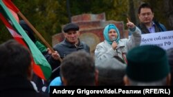 Фаузия Байрамова на Дне памяти. Казань, 14 октября 2017 года
