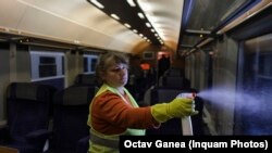 Garniturile de tren vor fi salubrizate și igienizate înainte de plecarea în fiecare cursă