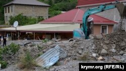 Последствия наводнения, Ай-Василь (Васильевка), Ялта, 22 июня 2021 года
