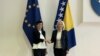 Марта Кос, еврокомесарка за проширување, со претседавачката на Советот на министри на БиХ, Борјана Кришто, 22 септември 2025 година.