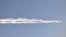 The Chelyabinsk meteor left a long smoke trail as it fell to Earth on February 15. 