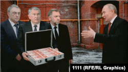 Коллаж: Керимов, Сечин, Дерипаска, Путин