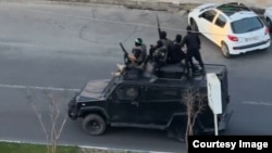 تصویری از استقرار نیروهای مسلح در شهسوار