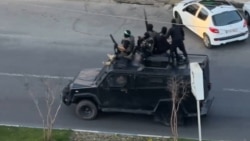 تصویری از حضور نیروهای امنیتی مسلح در شهسوار در استان مازندران در جریان سرکوب دور تازۀ اعتراضات