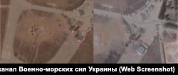 Скріншот супутникового знімка з наслідками удару по аеродрому «Херсонес» у Севастополі