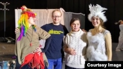 Mikhail Loshchinin at a Russian diaspora theater in Europe