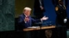Президент США Дональд Трамп звертається до 80-ї Генеральної Асамблеї Організації Об'єднаних Націй у штаб-квартирі ООН у Нью-Йорку, США, 23 вересня 2025 року