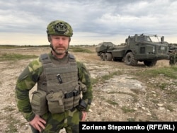 Командир Готландського полку полковник Андреас Густафссон на навчаннях НАТО «Aurora 26» на Готланді, Швеція, 10 травня 2026 року