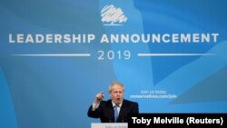 Բորիս Ջոնսոնն ընտրվել է Բրիտանիայի պահպանողականների լիդեր, Լոնդոն, 23 հուլիսի, 2019թ. 