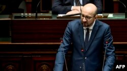 Шарль Мішель виступає в бельгійському парламенті, 19 листопада 2015 року