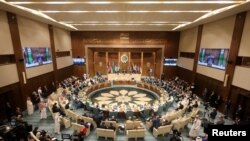 Sedište Arapske lige u Kairu, nedelja, 7. maj 2023. Sirija je na tom sastanku vraćena u članstvo nakon suspenzije 2011. godine