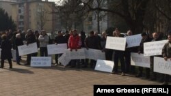 Protest obespravljenih radnika u Doboju