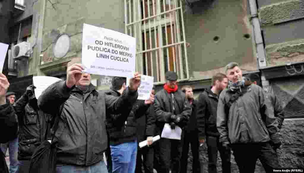 Protest zbog pomena Nediću