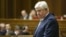 Viktor Shokin, candidate for the prosecutor-general post, speaks during a parlamentary session in Kyiv on February 10.