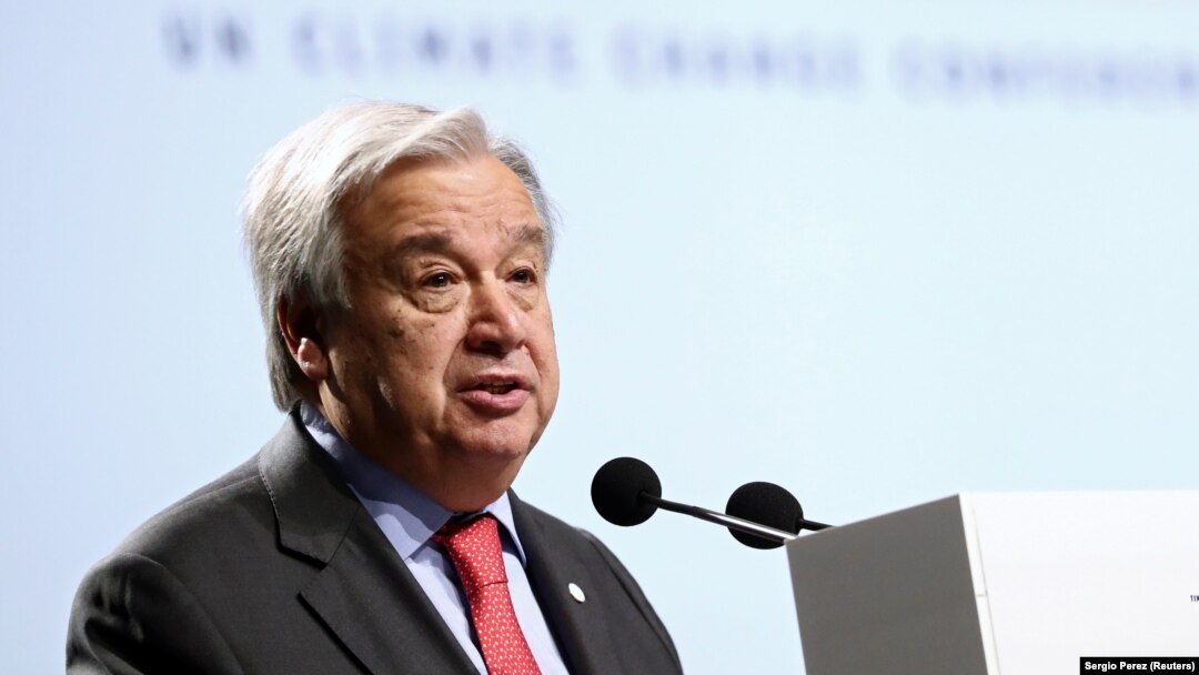 Sekretari i Përgjithshëm i Kombeve të Bashkuara, Antonio Guterres.