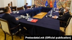 Скопје- Совет за безбедност за Ковид-19 кај претседателот Стево Пендаровски,29.10.2020