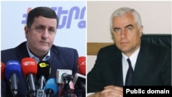 «Ուժեղ Հայաստան» խմբակցության պատգամավոր Դավիթ Ղազինյանը և նրա հայրը՝ Գագիկ Ղազինյանը 
