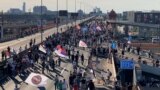 Bridge blockades in Beograd
