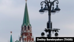 Камеры видеонаблюдения в Москве, иллюстрационное фото