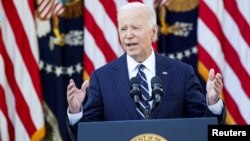 Američki predsjednik Joe Biden u Rose Gardenu Bijele kuće u Washingtonu, SAD, 7. 11. 2024.