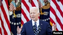 Presidenti amerikan, Joe Biden, gjatë adresimit nga Shtëpia e Bardhë më 7 nëntor 2024.