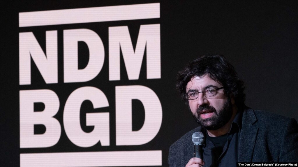 Radomir Lazović, jedan od lidera Ne davimo Beograd