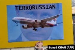 Demonstrație anti-Kremlin la Sydney după doborârea zborului MH17 deasupra estului ocupat al Ucrainei (arhivă).