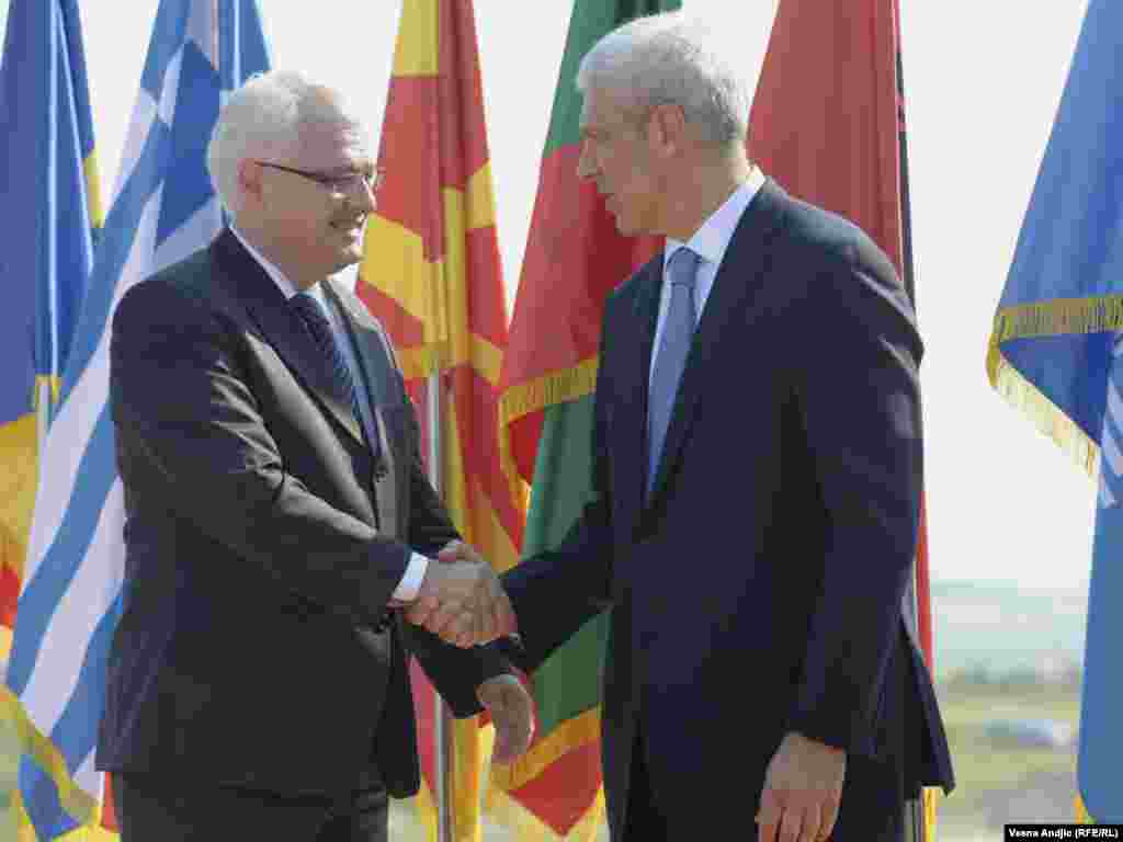 Predsednik Hrvatske, Ivo Josipović i predsednik Srbije Boris Tadić, 02.09.2011. Foto: RSE / Vesna Anđić 