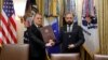 Foreign Ministers of Armenia and Azerbaijan resigning a peace agreement in Washington, 8 August, 2025 