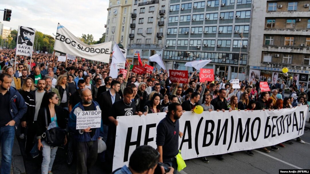 Sa protesta građana 25. maja 2016.