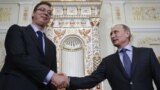 Aleksandar Vučić i Vladimir Putin u palati kod Moskve, 2014