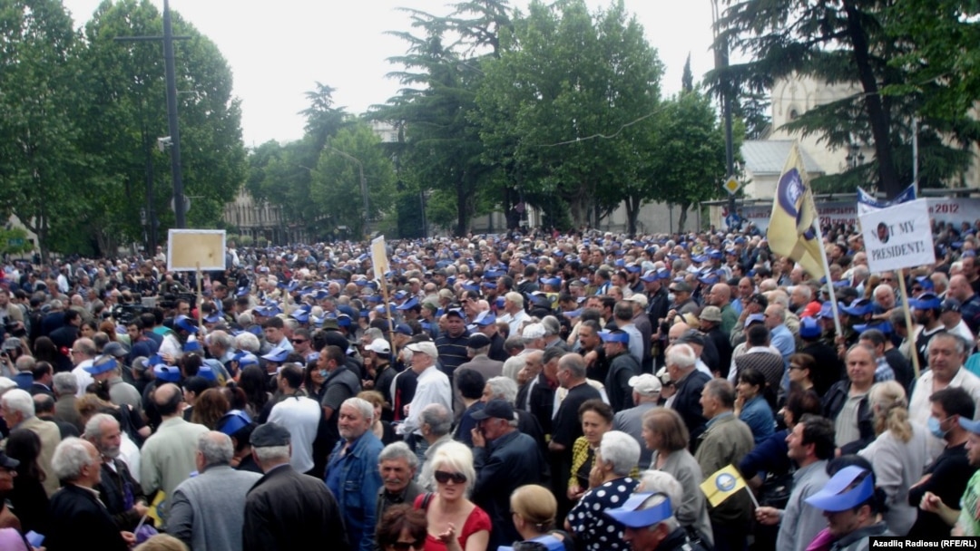 Демонстрация протеста в Тбилиси, 25 мая 2011 г. 