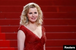 Джина Дейвис по време на фестивала в Кан, 2016 г.