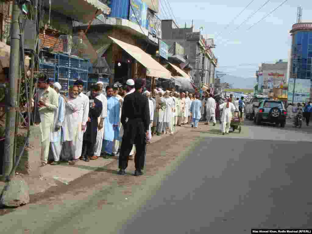 Voting in the Swat district of the northwestern Khyber Pakhtunkhwa Province