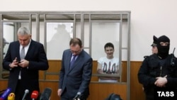 Надежда Савченко на суде. Ростовская область, 21 марта 2016 года.
