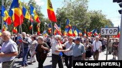 La protestul de la Chișinău