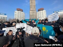 Каттоодон өтпөгөн Демократиялык партиянын Алматыдагы митинги, 16-декабрь 2021-жыл.