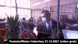 Serdar Berdymukhammedov vizitează o piață agricolă, 21 decembrie 2021 
