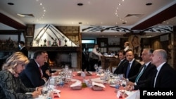 Sastanak Milorada Dodika, člana predsjedništva BiH, i Viktora Orbana, premijera Mađarske, u Laktašima 11. juna 2021.