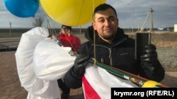 Запуск баннера в Крым с КПВВ «Каланчак», 23 декабря 2021 года