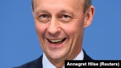 Liderul partidului Uniunea Creștin Democrată (CDU) din Germania, Friedrich Merz, la sediul partidului din Berlin, 17 decembrie 2021