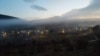 Село Черноречье в предрассветном тумане