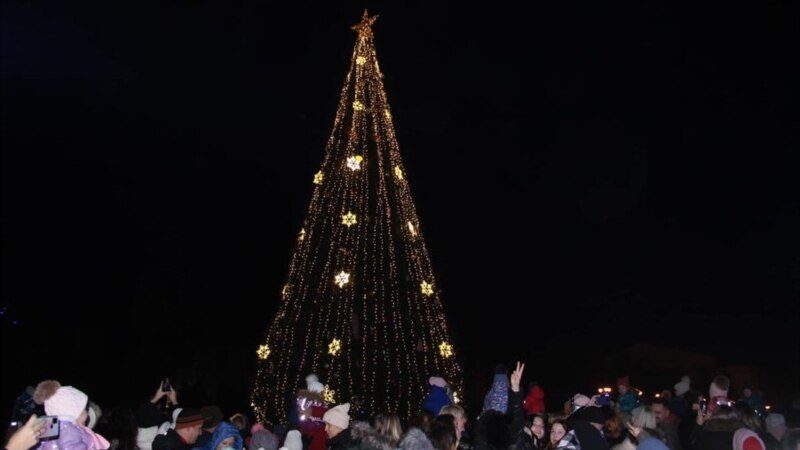 В Керчи зажгли огни главной новогодней елки (+фото)