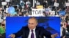 Пресс-конференция Владимира Путина. Коллаж